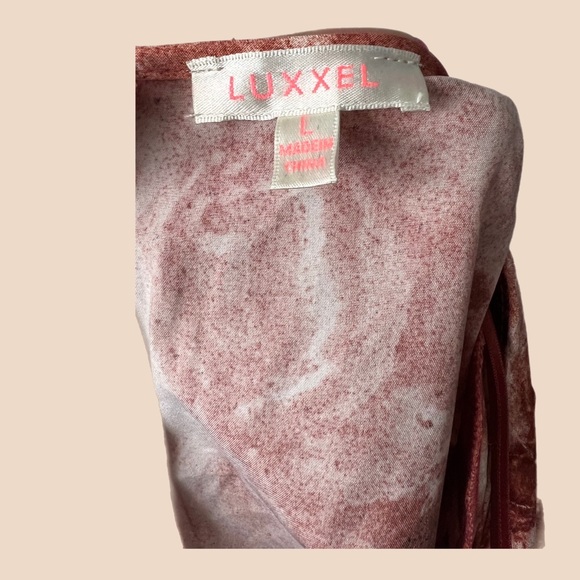 Luxxel - Multi Print Dress With Side Ruching - Picture 6 of 6